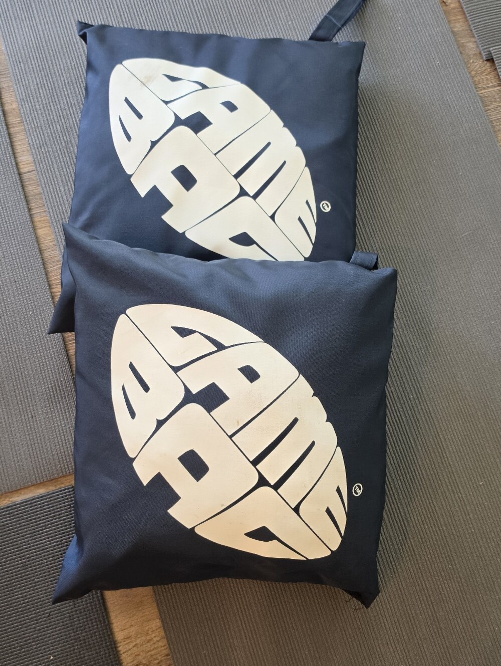 Vintage Game Day Football Sporting Warm Bag  Heritage Quilts set of 2